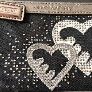 Rare Coach poppy rhinestone wristlet